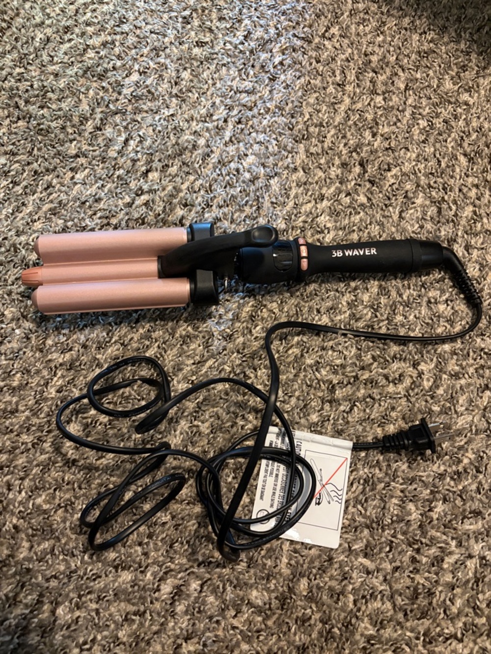 The Beachwaver Co. 3B Waver in Rose Gold and Black